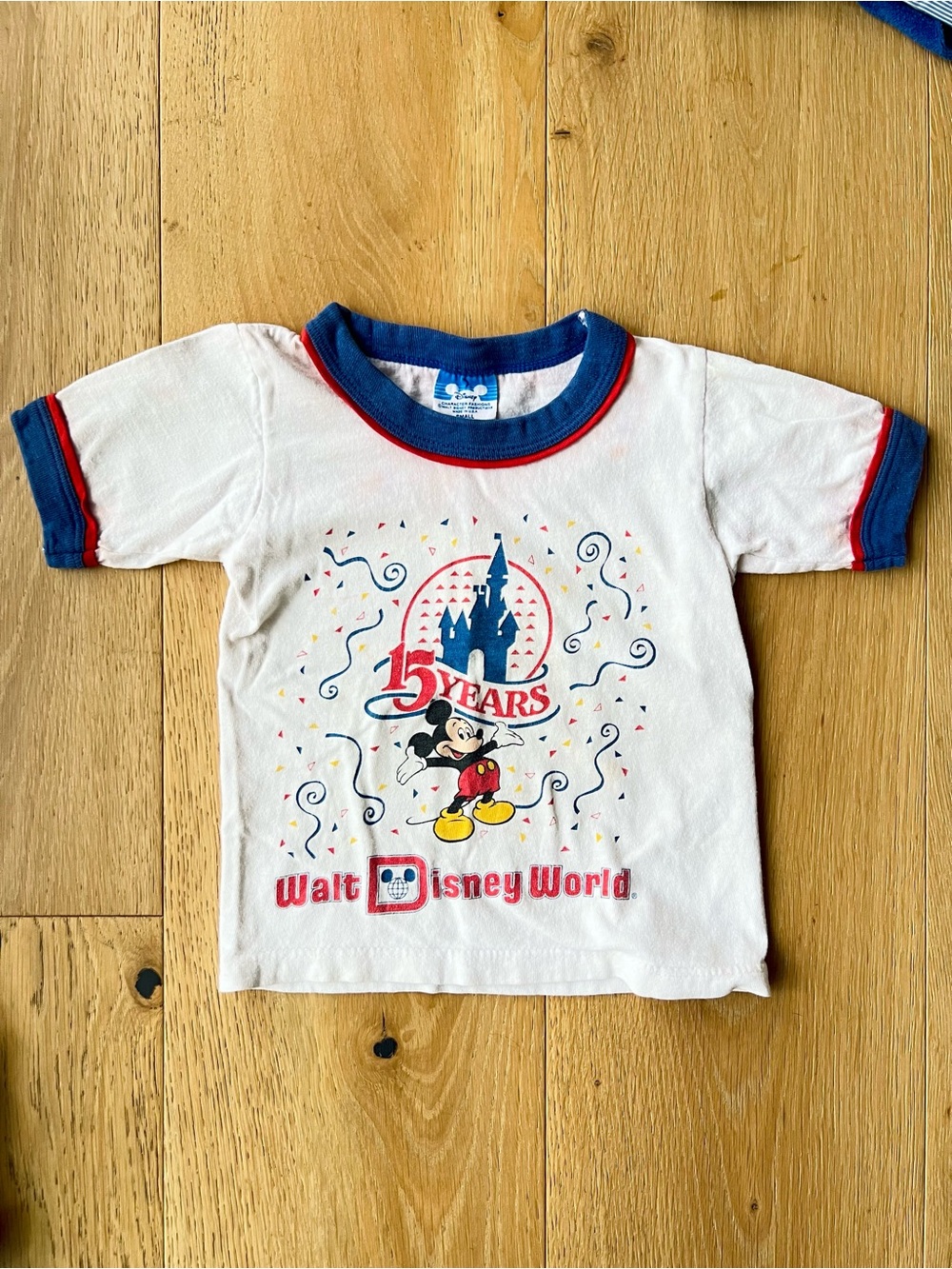 Vintage Kids Disney Walt Disney World 15 Year Anniversary T-Shirt